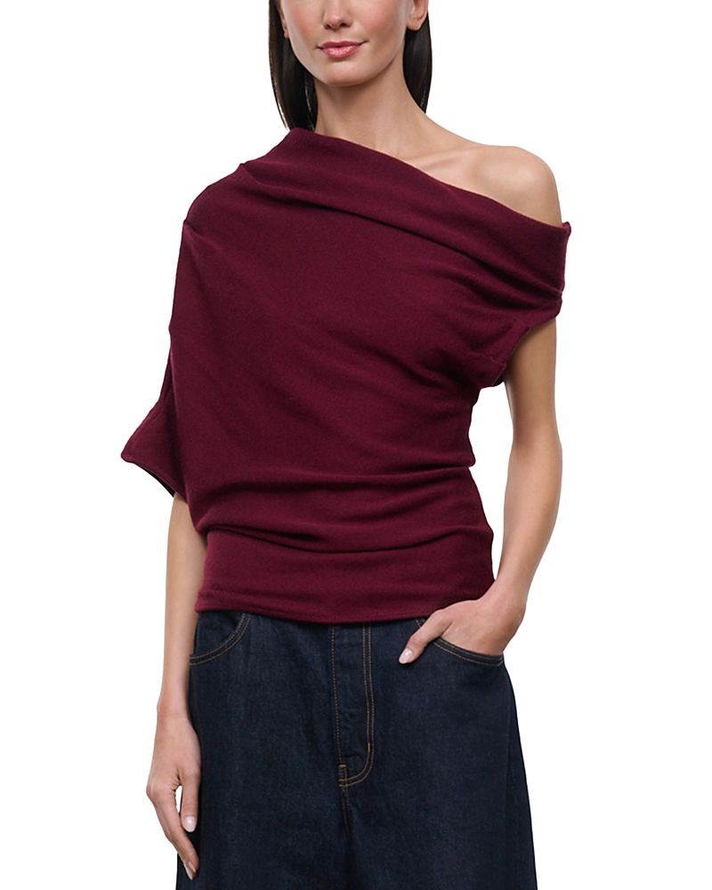 Staud Mabel Wool Off-the-Shoulder Sweater