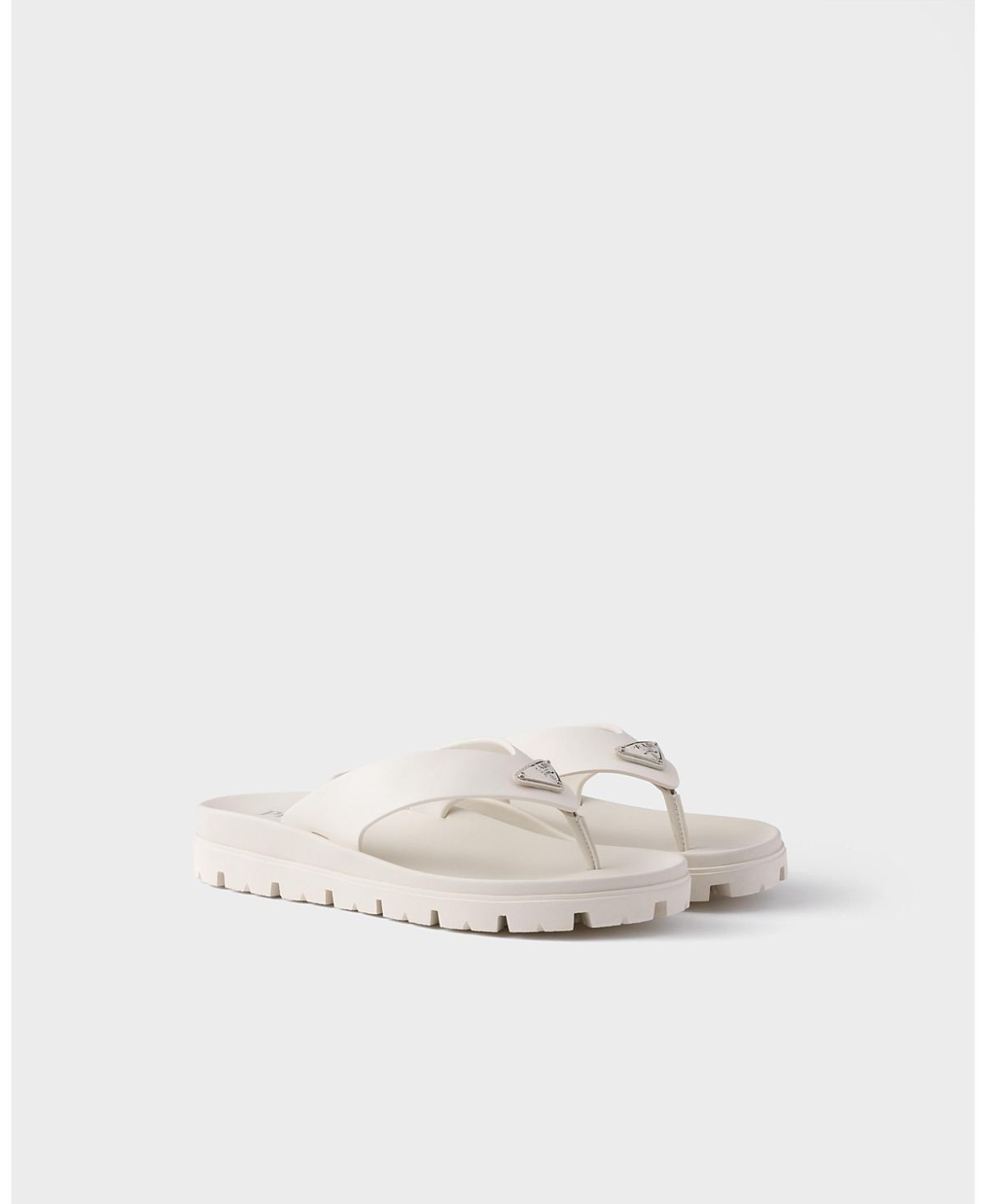 Prada Men's Rubber Thong Sandals