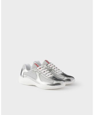  Men's America's Cup Metallic Leather And Bike Fabric Sneakers