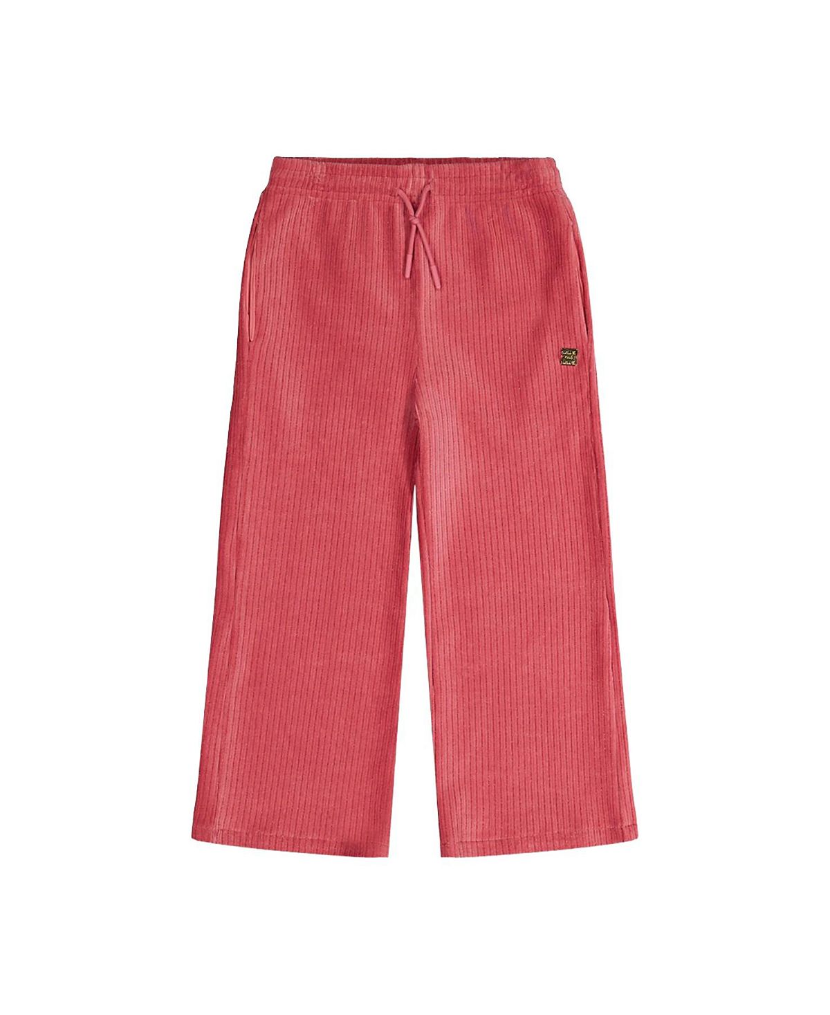 Deux par Deux Girls' Velour Elastic Waist Flare Pants - Big Kid