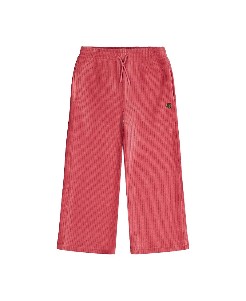 Deux par Deux Girls' Velour Elastic Waist Flare Pants - Big Kid