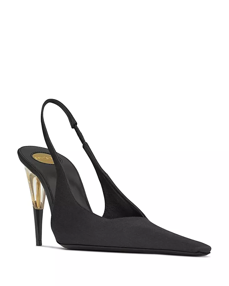 Saint Laurent Women's Goya Slingback Pumps