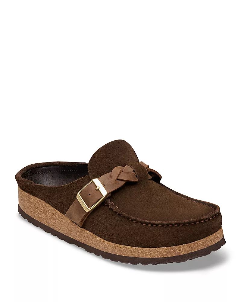 Birkenstock Women's Buckley Braided Suede Clogs