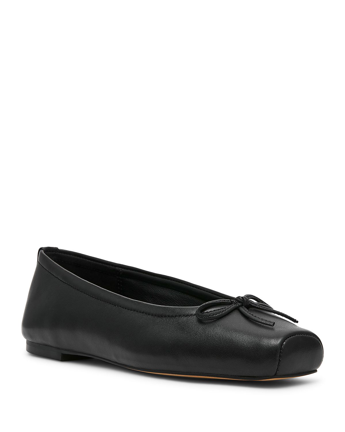 Steve Madden Women's Eleve Leather Bow Ballet Flats