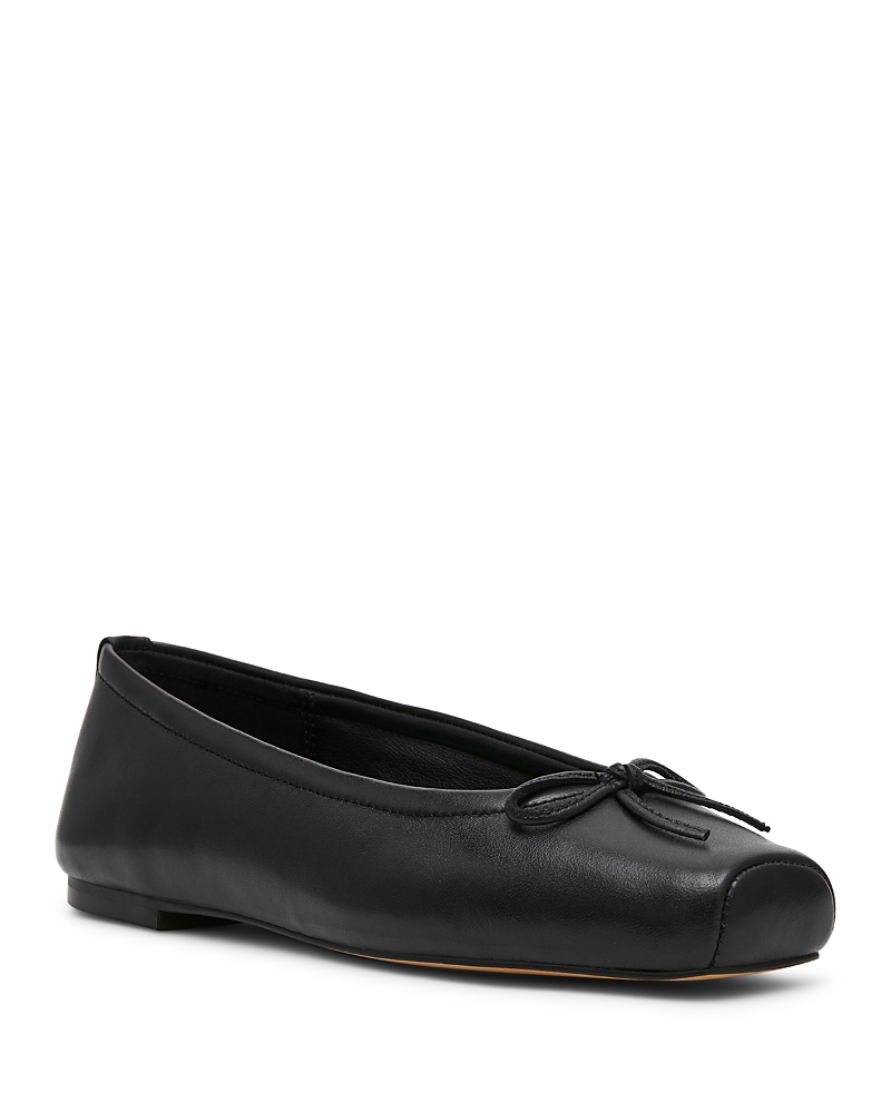 Steve Madden Women's Eleve Leather Bow Ballet Flats