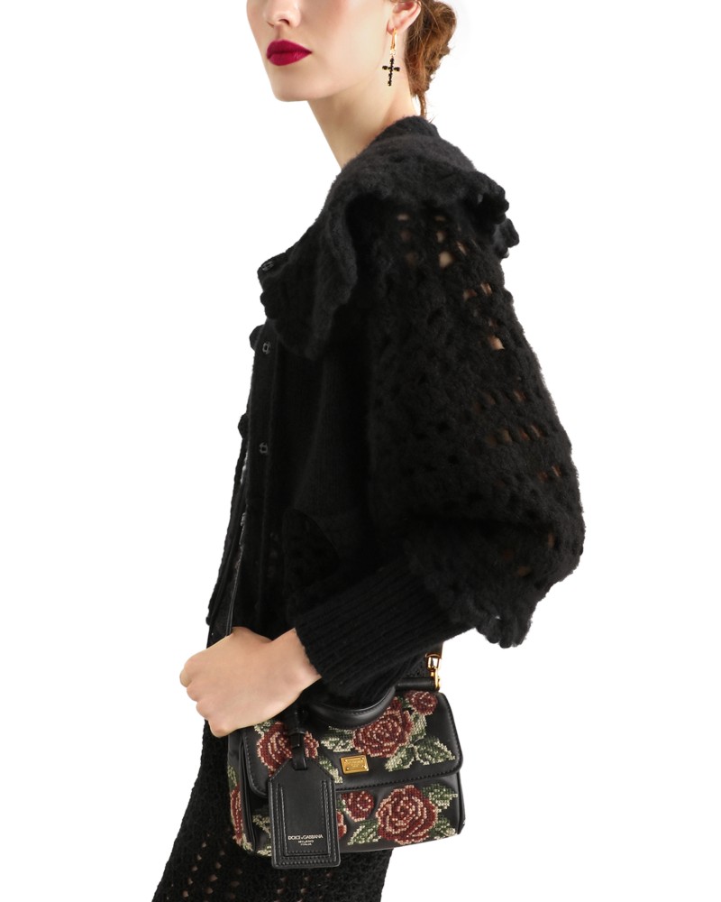 Dolce & Gabbana My Sicily Embroidered Leather Top Handle Bag by Bloomingdale's