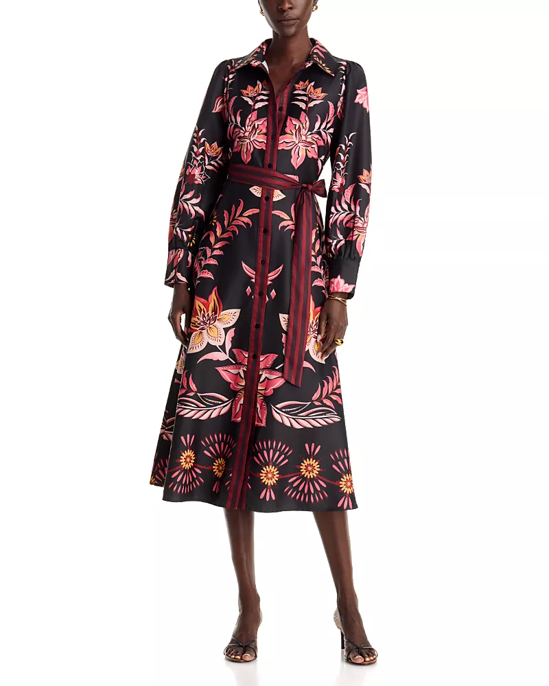 Layered with Love Caroline Long Sleeve Floral Shirt Dress