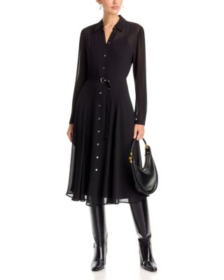 Belted Midi Shirt Dress - thumbnail 2