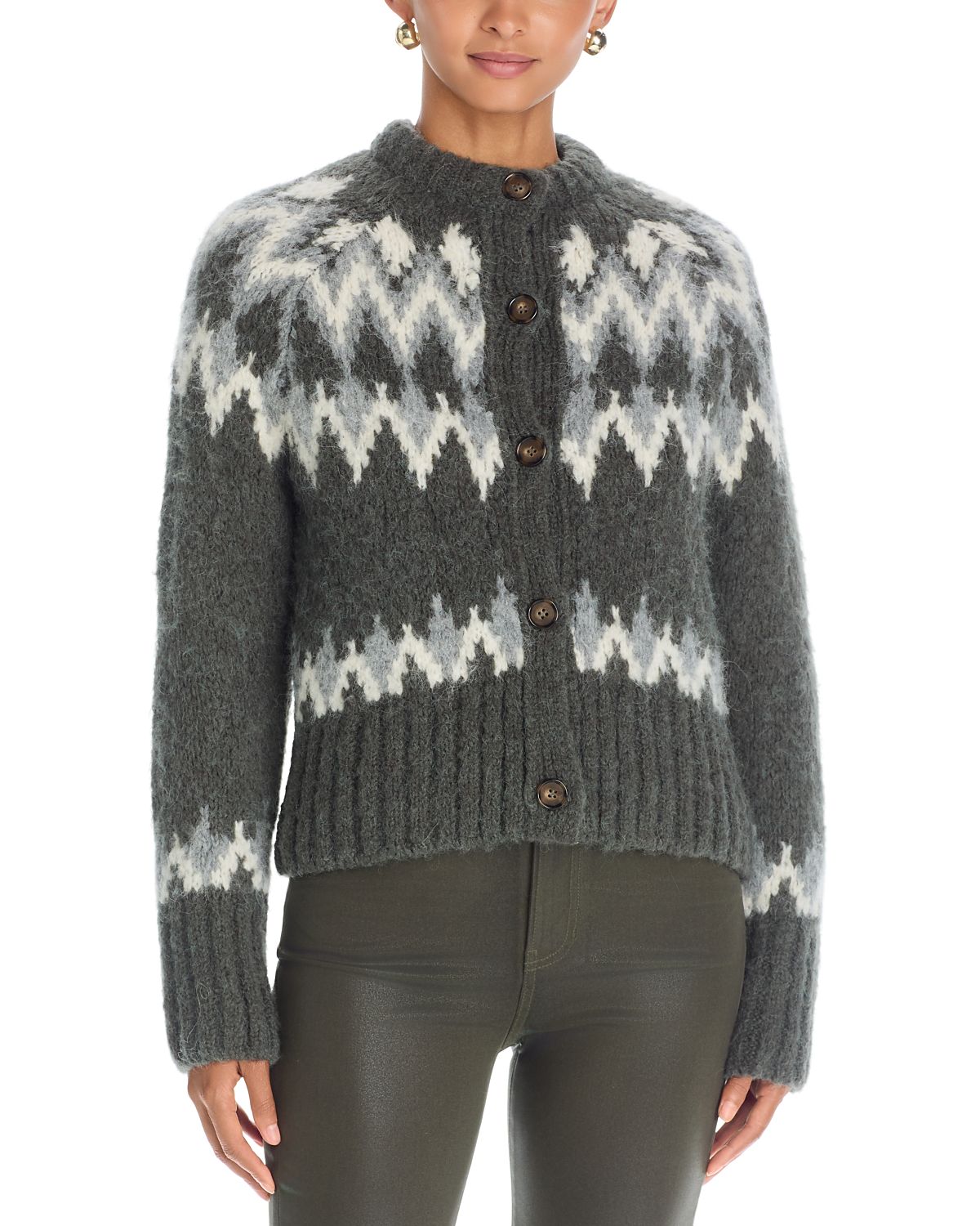 Veronica Beard Christina Fair Isle Cardigan