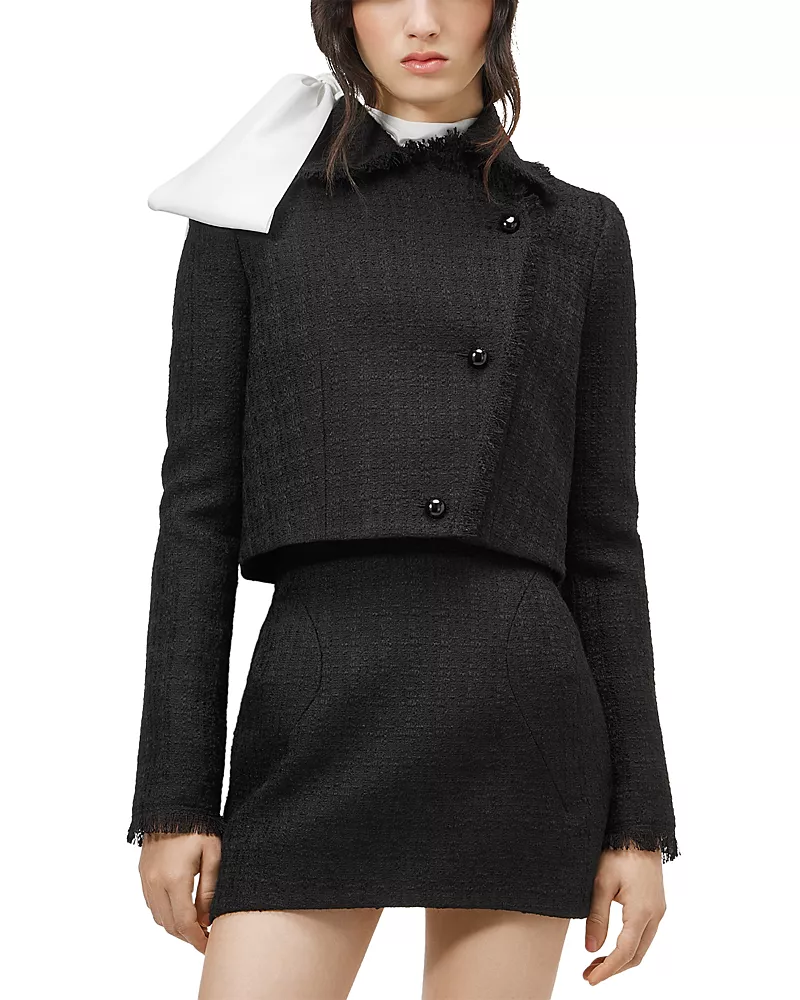 McQueen Wool-Blend Light Tweed Jacket