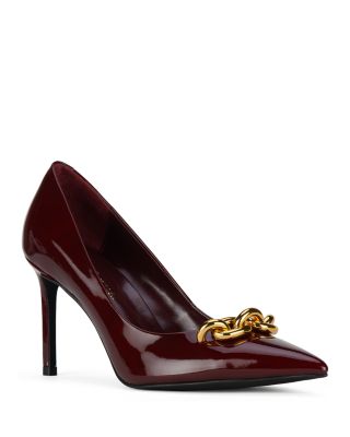 Women's Nikia Patent Chain Detail Pumps