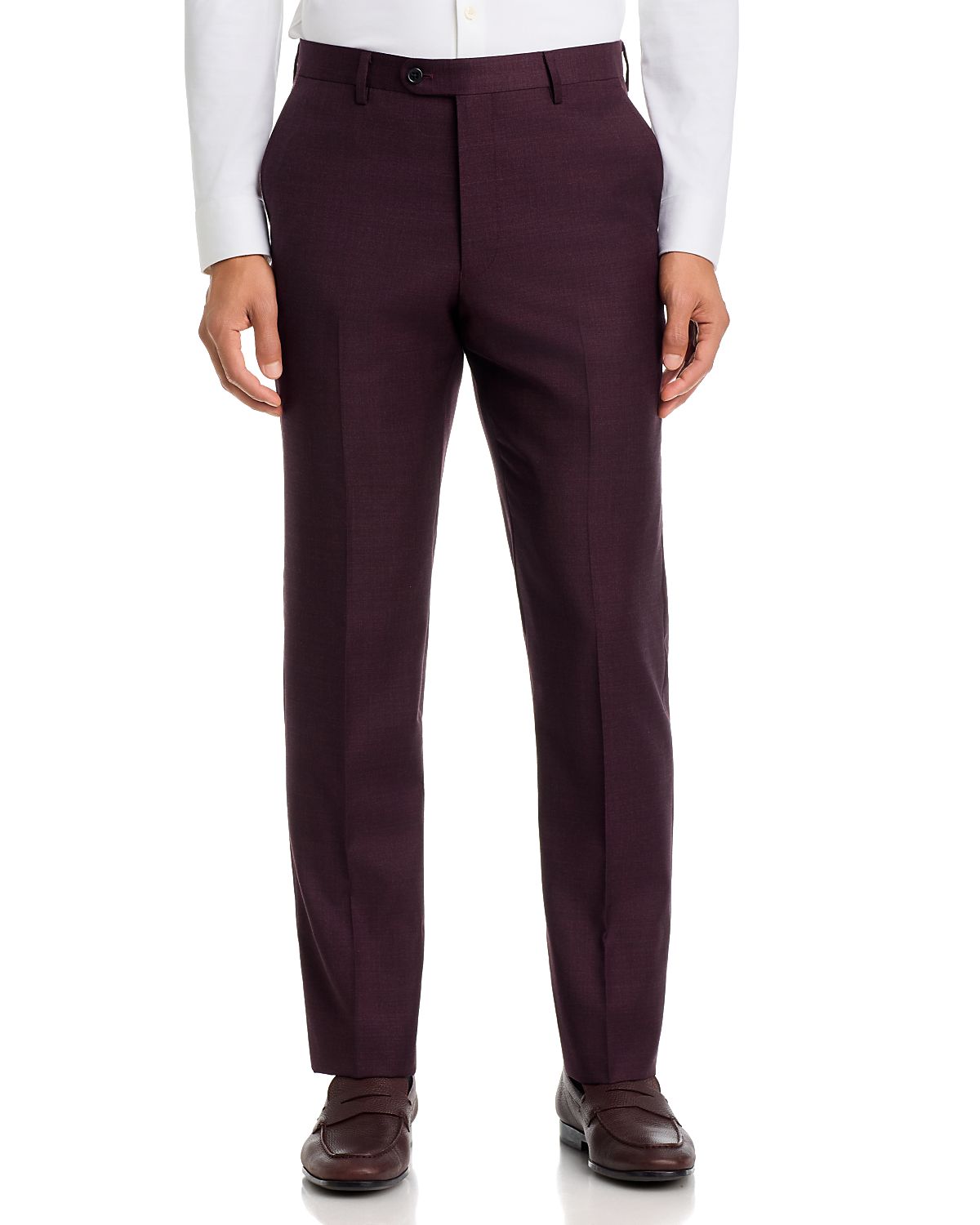 John Varvatos Star Usa Slim Fit Wool Sharkskin Suit Pants