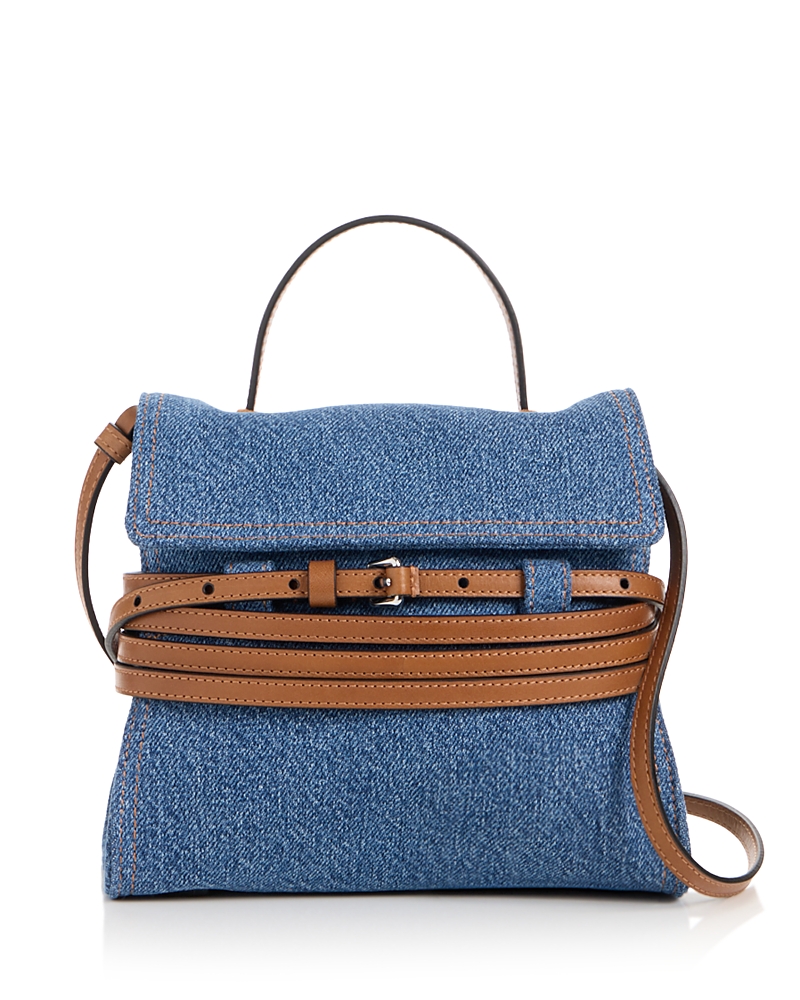 Moschino Tie Me Denim Crossbody Bag