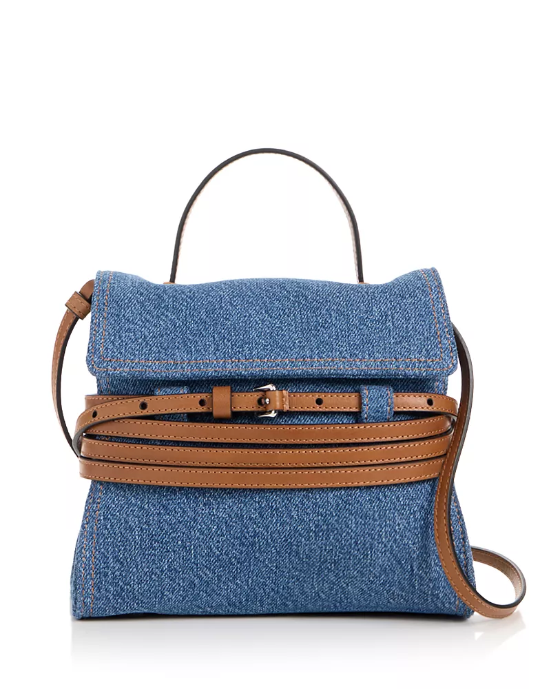 Moschino Tie Me Denim Crossbody Bag