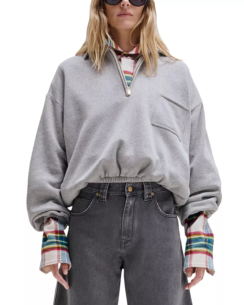 Darkpark Alva Cropped Cotton Sweatshirt