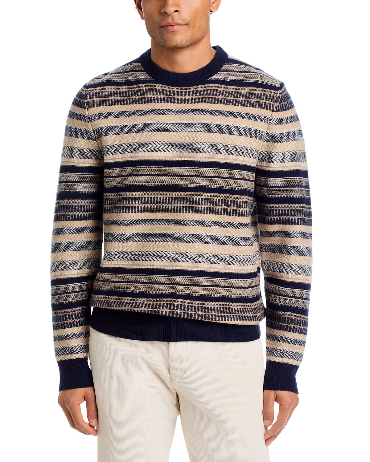 Barbour Highsted Fair Isle Wool Crewneck Sweater