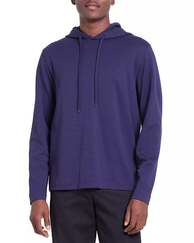 Theory Delroy Jacquard Pullover Hoodie