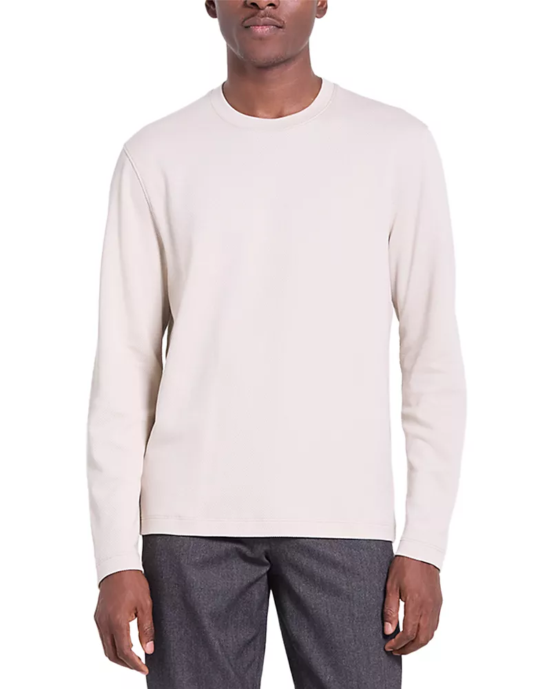 Theory Delroy Jacquard Long Sleeve Tee