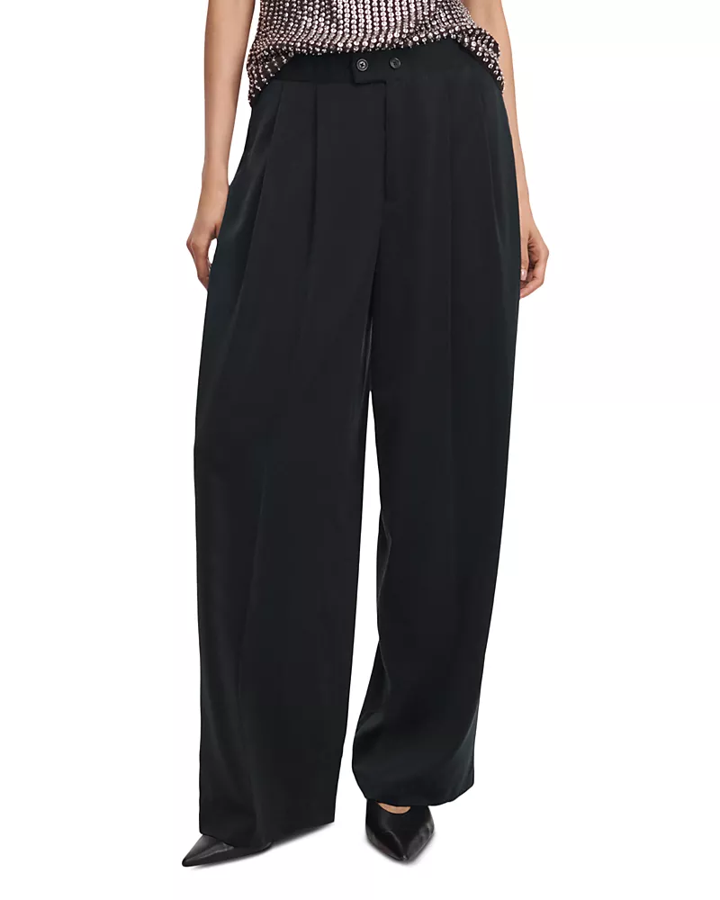 rag & bone Shania Pleated Wide Leg Pants
