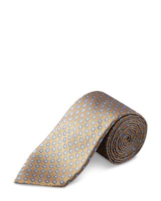 Geometric Woven Silk Tie