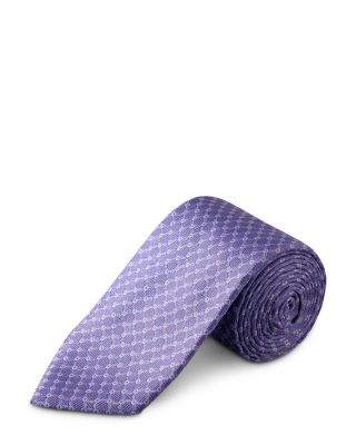 Geometric Woven Silk Tie