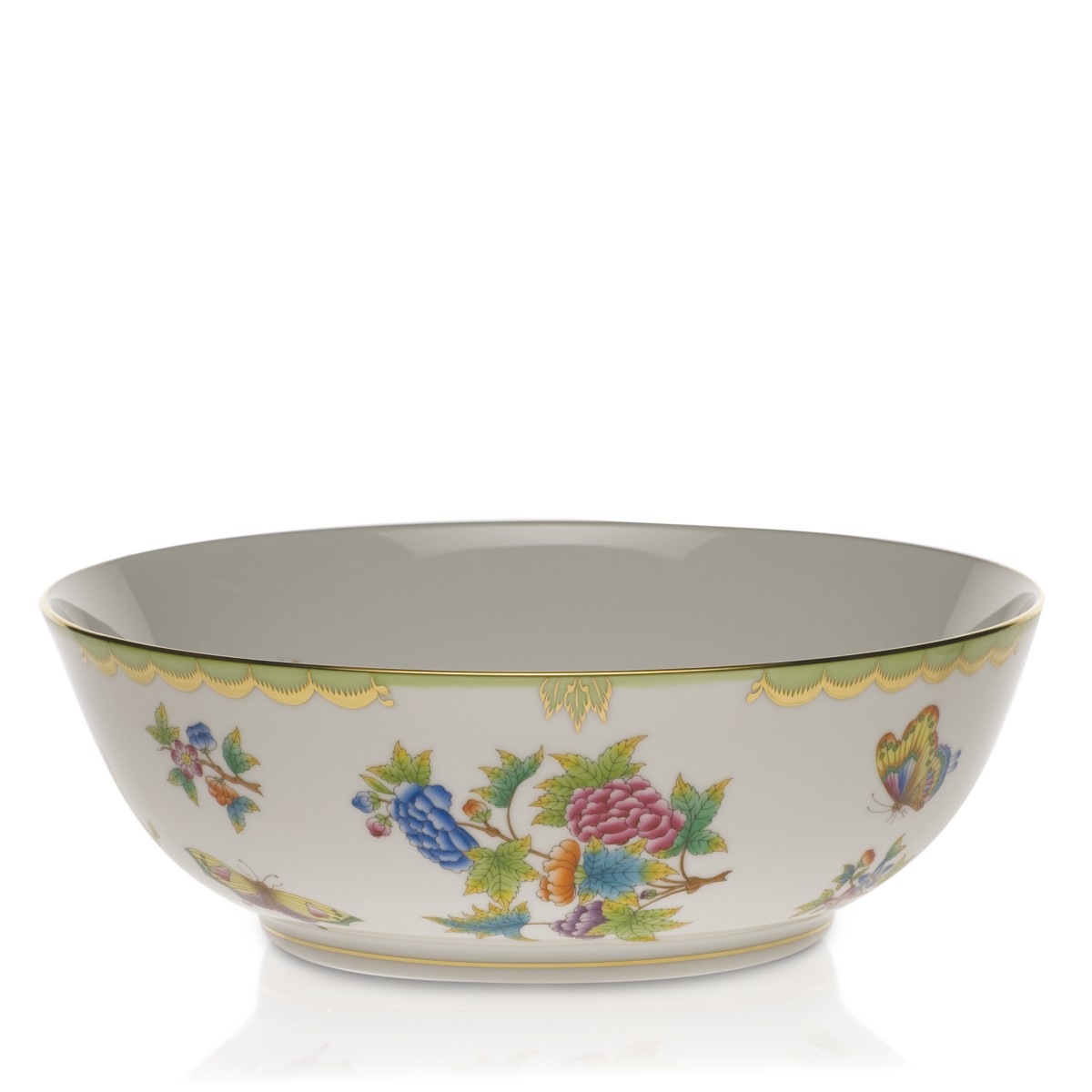 Herend Queen Victoria Large Bowl in Multicolor