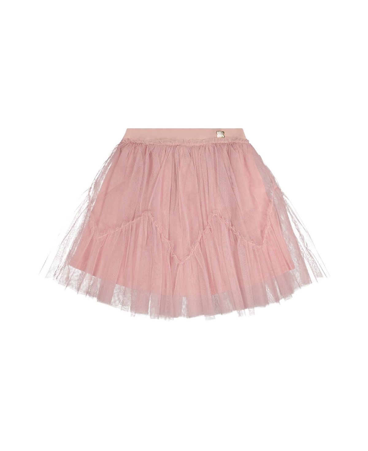 Deux par Deux Girls' Tiered Mesh Elastic Waist Skirt - Big Kid