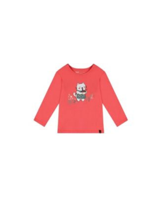Girls' Organic Cotton Cat Noodle Long Sleeve T-Shirt - Baby