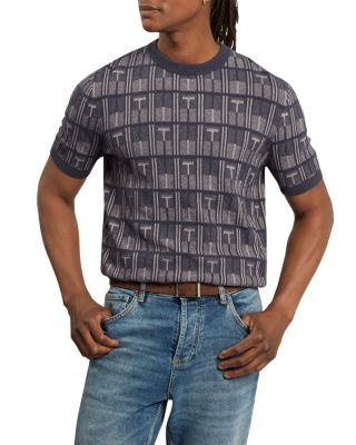 Britton Short Sleeve Jacquard Tee