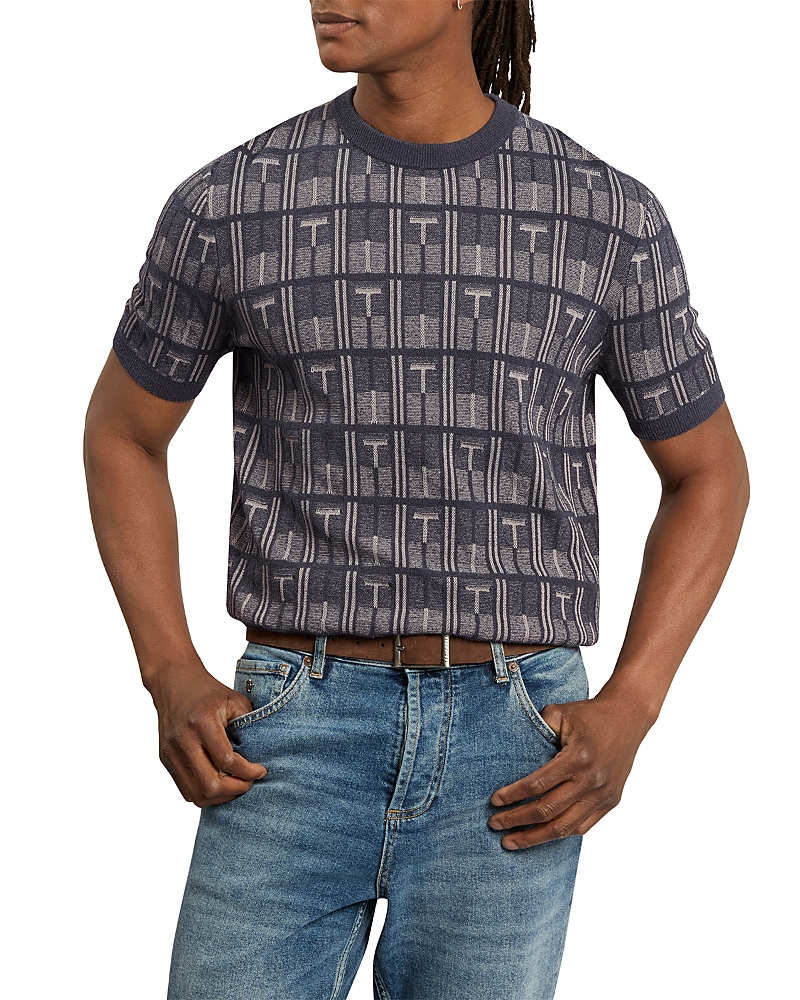 Ted Baker Britton Short Sleeve Jacquard Tee