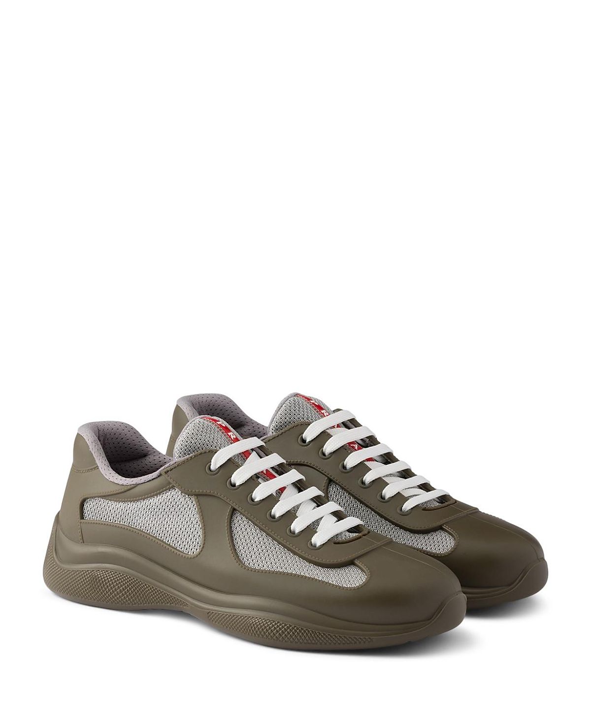 Prada Men's America's Cup Soft Rubber and Bike Fabric Sneakers