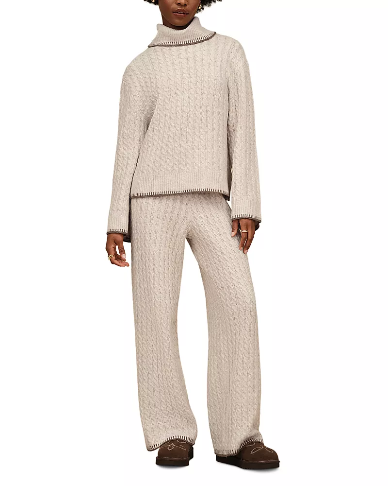 Ugg Rylynn Classic Fit Cable Knit Long Sleeve Turtleneck Sweater