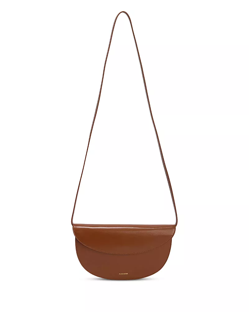Jil Sander Curve Mini Leather Shoulder Bag