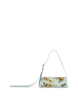 Cannolo Small Floral Print Leather Shoulder Bag