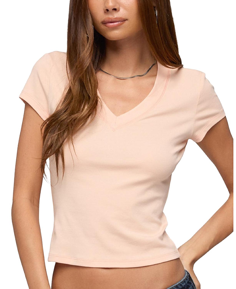 Edikted Terrezina V Neck T Shirt