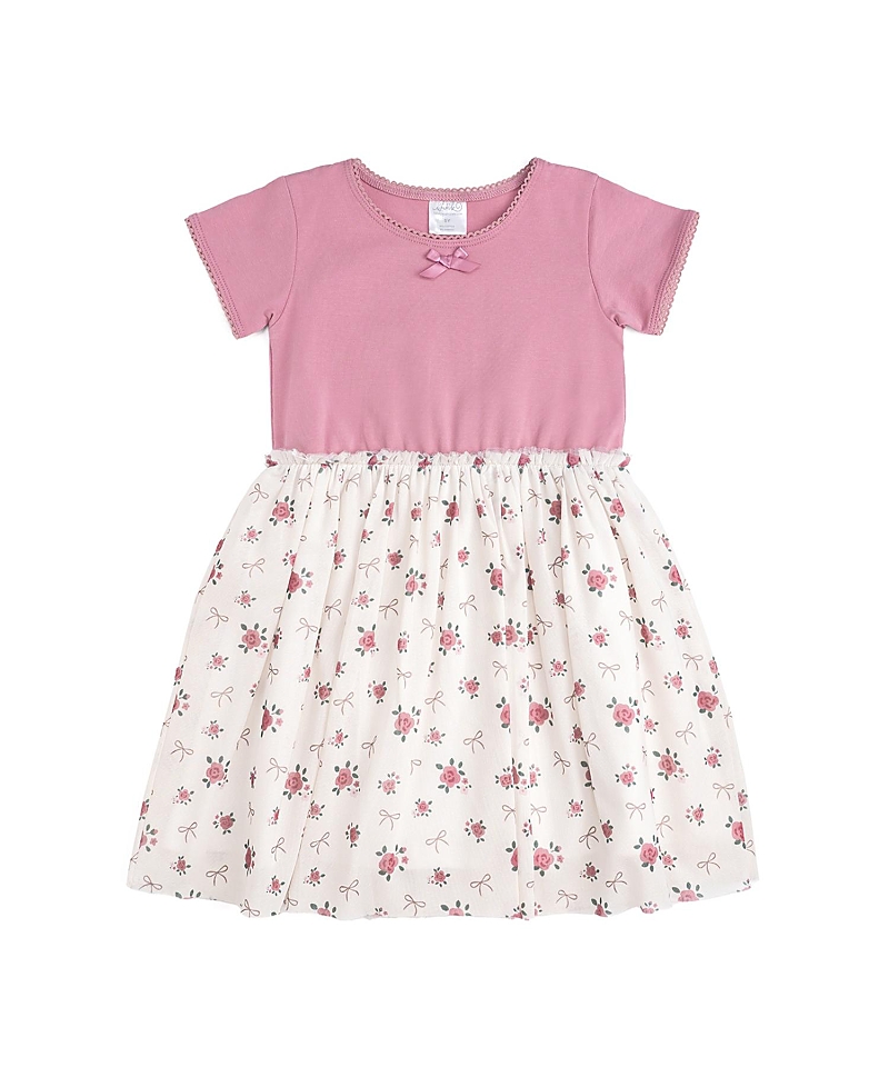 Sweet Wink Girls' Coquette Rose Short Sleeve Tutu Dress - Baby, Little Kid, Big Kid
