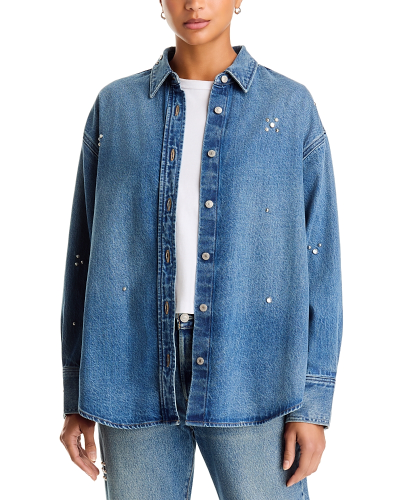 Levi's Jordan Embellished Denim Shirt in Trip on Drip