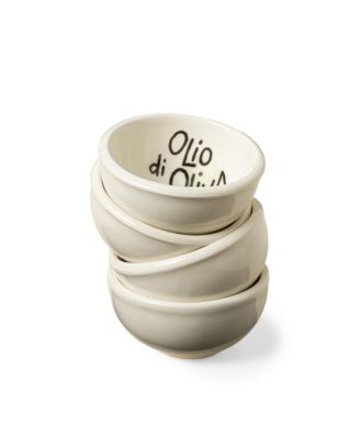  Hand-Painted Italian Dipping Bowls - Set of 4 by Rosanna's Inc