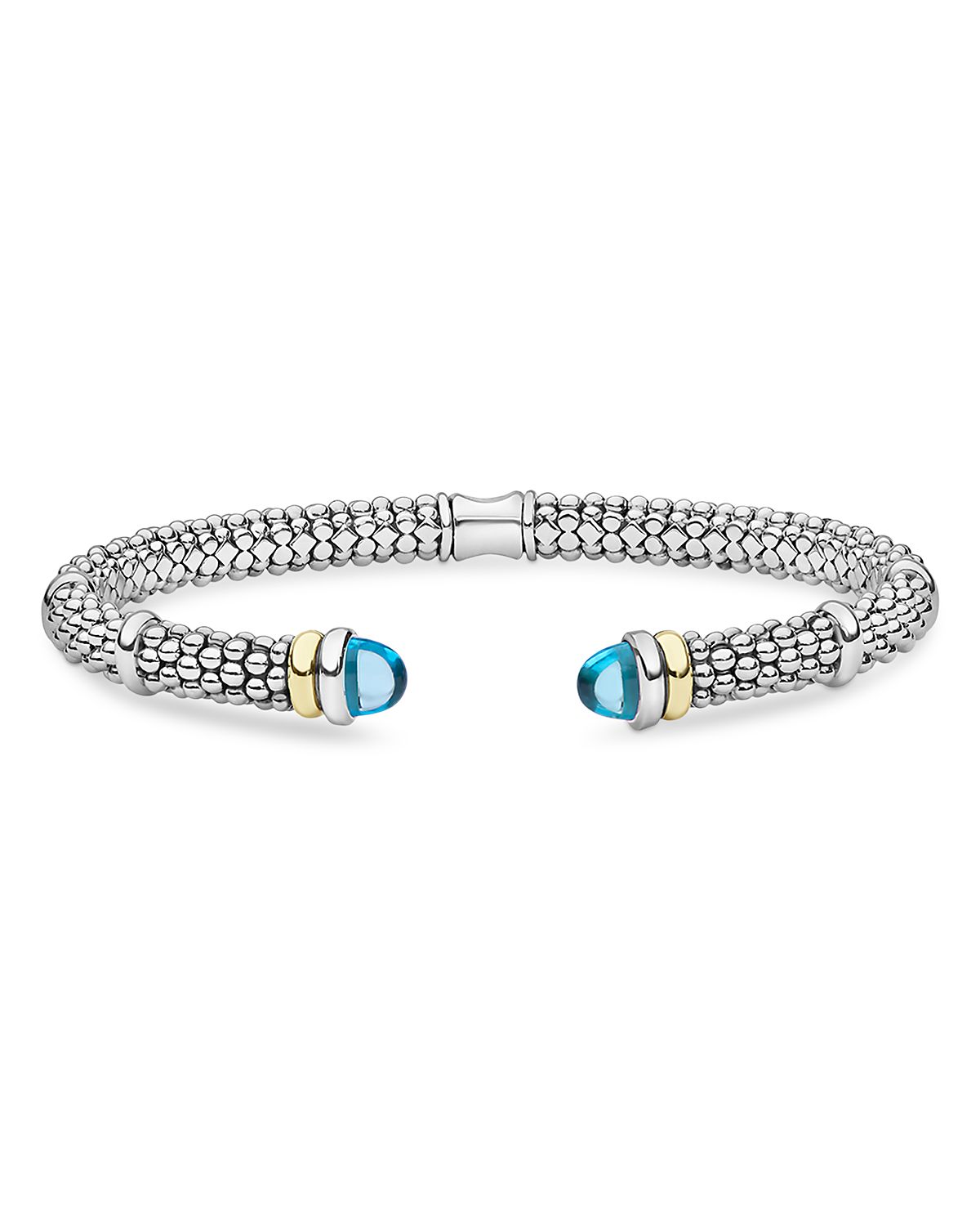 Lagos 18K Yellow Gold & Sterling Silver Gemstone Versa Torque Bracelet