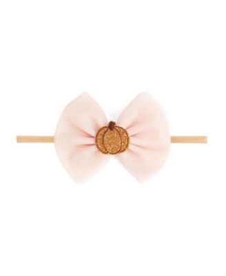 Girls' Pumpkin Tulle Bow Baby Headband - Baby
