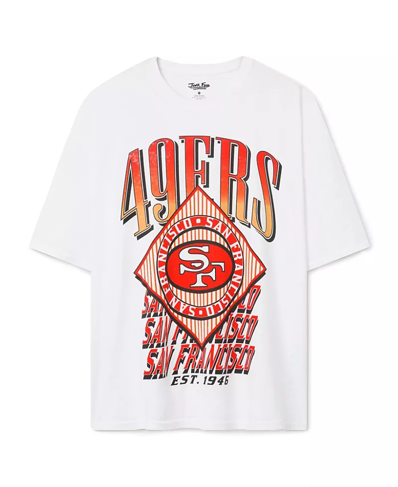 Junk Food Clothing Women's San Francisco 49ers Oversized Tee