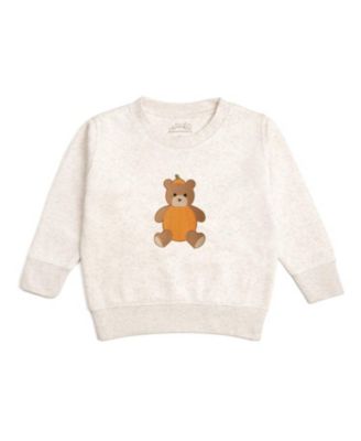 Boys' Pumpkin Teddy Bear Patch Sweatshirt - Little Kid, Big Kid