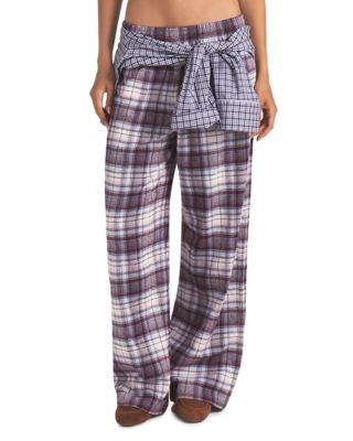 Flannel Oversized Pants