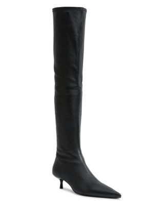 Women's Joni Stretch Leather Over-the-Knee Boots