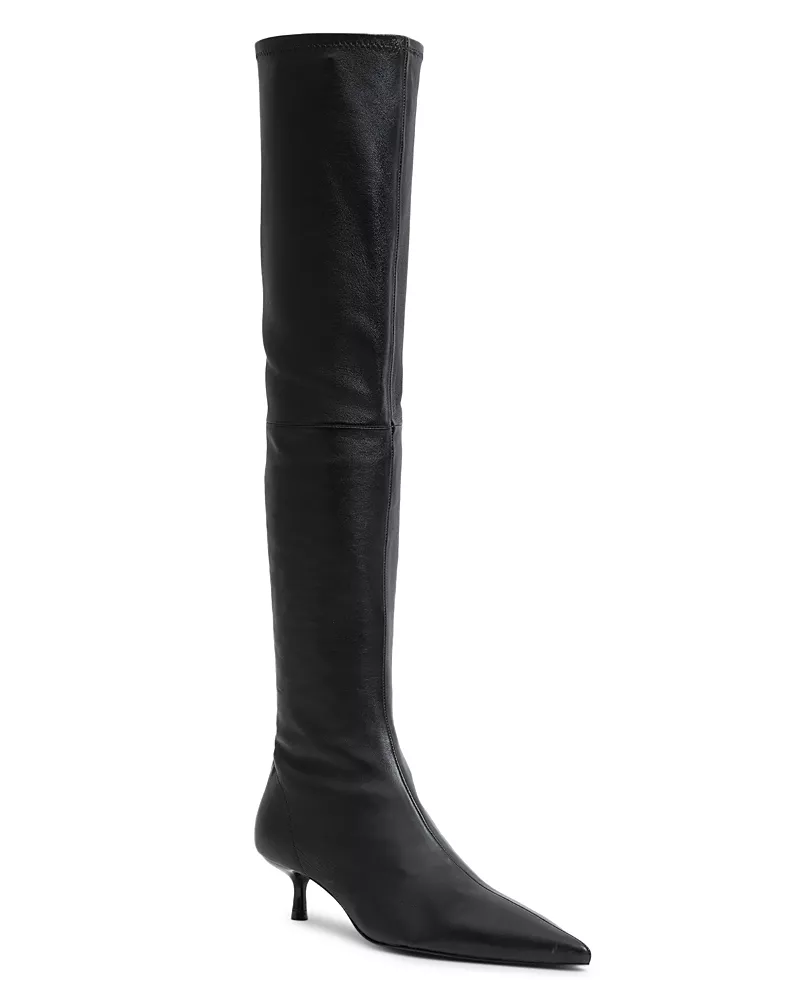 Simkhai Women's Joni Stretch Leather Over-the-Knee Boots