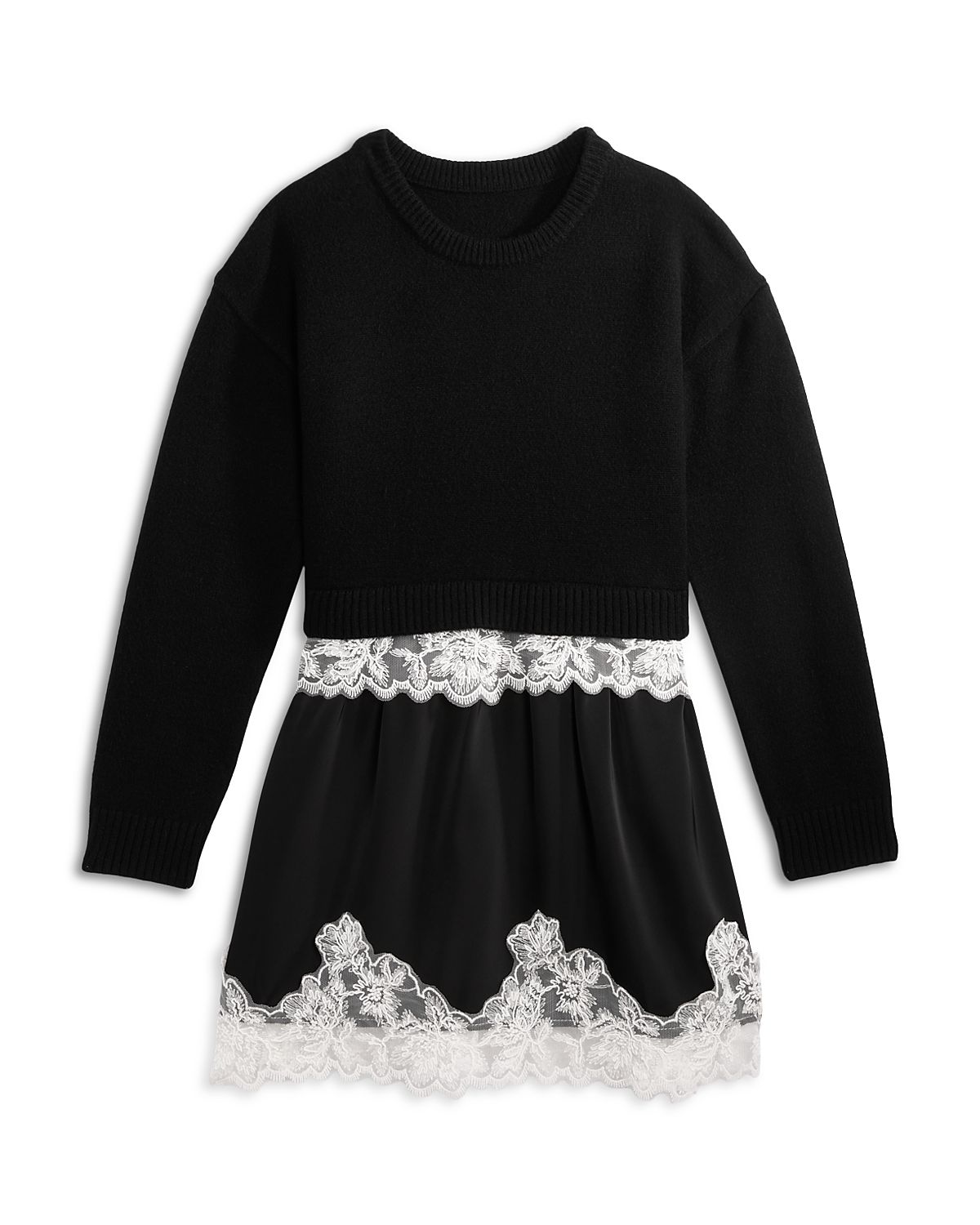 Aqua x Nicky Hilton Girls' Long Sleeved Dress, Little Kid, Big Kid - Exclusive