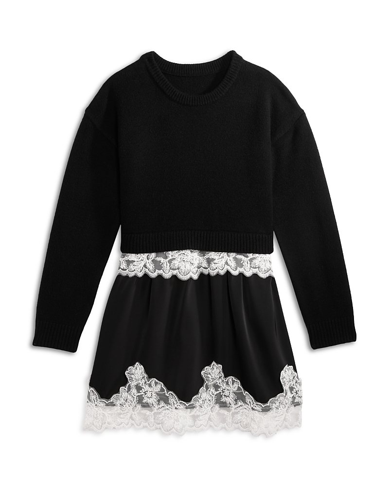 Aqua x Nicky Hilton Girls' Long Sleeved Dress, Little Kid, Big Kid - Exclusive