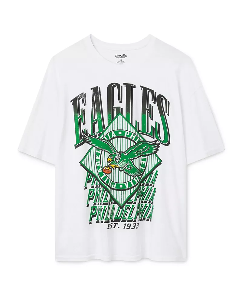 Junk Food Clothing Women's Philadelphia Eagles Oversized Tee