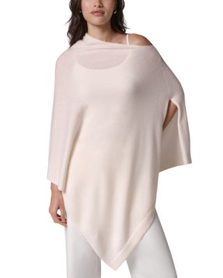 Wool & Cashmere Asymmetrical Poncho Sweater