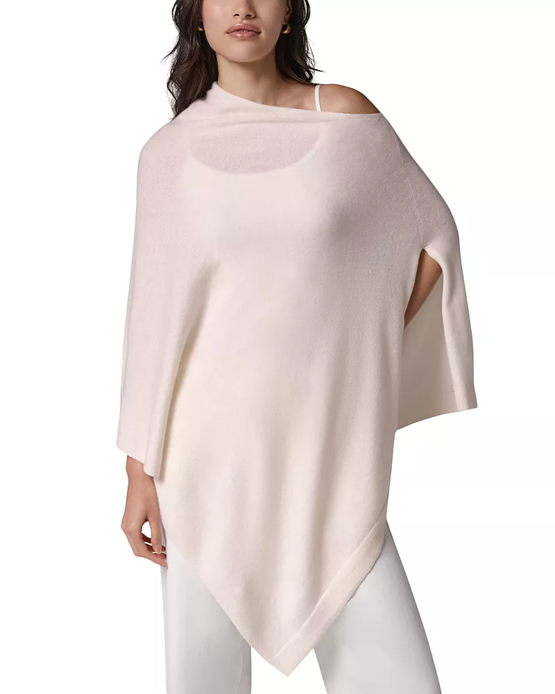 Donna Karan Weekend Wool & Cashmere Asymmetrical Poncho Sweater